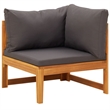 vidaXL 5 Piece Solid Acacia Wood Garden Lounge Set in Gray