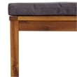 vidaXL 3 Piece Solid Acacia Wood Lounge Set in Gray