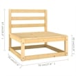 vidaXL 11 Piece Wood Large Garden Lounge Set in Natural