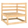 vidaXL 11 Piece Wood Large Garden Lounge Set in Natural
