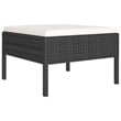 vidaXL 6 Piece Garden Lounge Set in Black/White/Cream