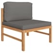 vidaXL 4 Piece Wood Medium Garden Lounge Set in Gray