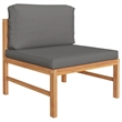vidaXL 8 Piece Wood Small Garden Lounge Set in Gray