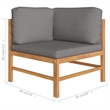 vidaXL 8 Piece Wood Small Garden Lounge Set in Gray