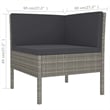 vidaXL 5 Piece Garden Lounge Set in Gray