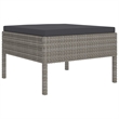vidaXL 11 Piece Poly Rattan Garden Lounge Set in Gray