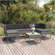 vidaXL 7 Piece Steel Garden Lounge Set in Gray/Anthracite