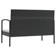vidaXL 8 Piece Steel Garden Lounge Set in Black