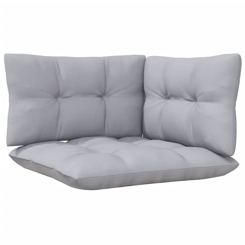 vidaXL 8 Piece Wood Garden Lounge Set in Gray
