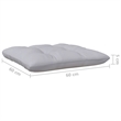 vidaXL 8 Piece Wood Garden Lounge Set in Gray
