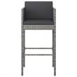 vidaXL 5 Piece Steel Medium Bar Set in Gray