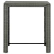 vidaXL 5 Piece Steel Medium Bar Set in Gray