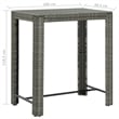 vidaXL 5 Piece Steel Medium Bar Set in Gray