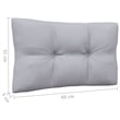 vidaXL 4 Piece Wood Garden Lounge Set in Gray/Natural