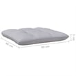 vidaXL 4 Piece Wood Garden Lounge Set in Gray/Natural