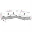 vidaXL 5 Piece Poly Rattan Garden Lounge Set in Black