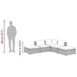 vidaXL 5 Piece Poly Rattan Garden Lounge Set in Black