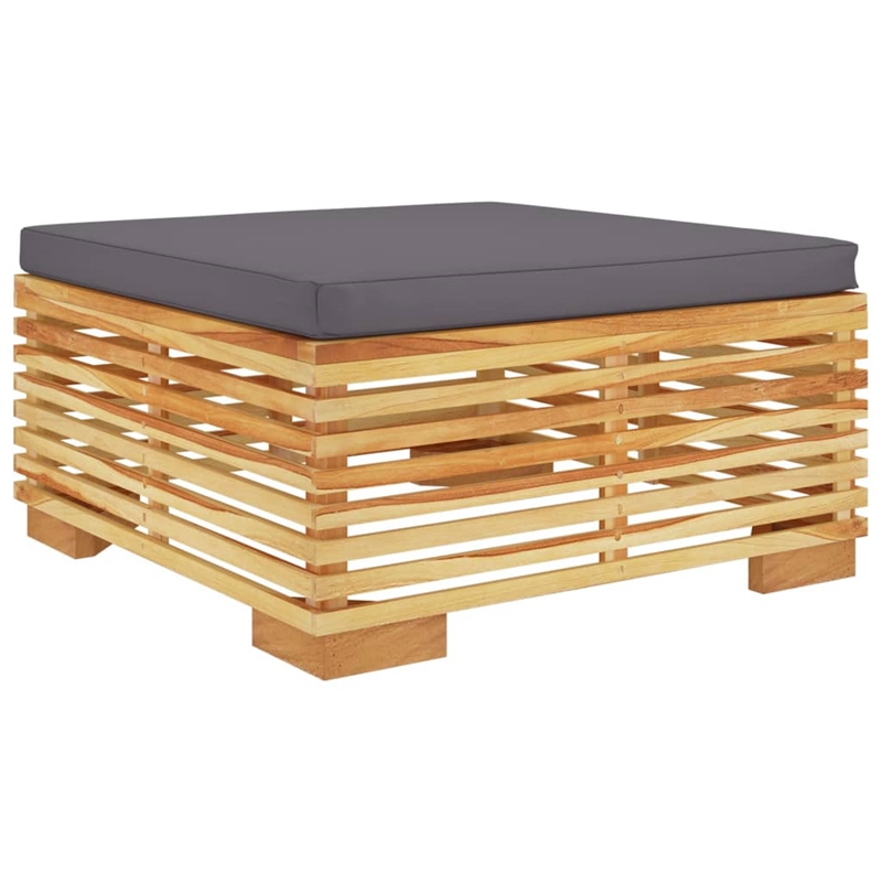 vidaXL 11 Piece Wood Garden Lounge Set in Gray/Natural