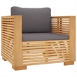 vidaXL 12 Piece Wood Garden Lounge Set in Gray