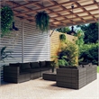vidaXL 8 Piece Steel Garden Lounge Set in Gray/Anthracite