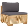 vidaXL 7 Piece Wood Garden Lounge Set in Gray/Natural