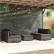 vidaXL 5 Piece Steel Garden Lounge Set in Gray/Anthracite