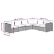 vidaXL 6 Piece Garden Lounge Set in Green/Brown