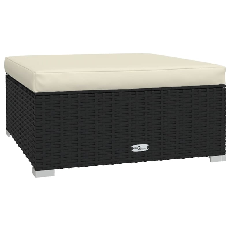 vidaXL 8 Piece Garden Lounge Set in Black