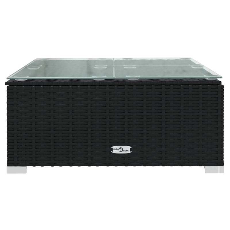 vidaXL 8 Piece Garden Lounge Set in Black