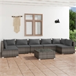 vidaXL 8 Piece Steel Garden Lounge Set in Gray/Anthracite