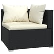 vidaXL 13 Piece Steel Garden Lounge Set in Black
