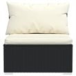 vidaXL 13 Piece Steel Garden Lounge Set in Black
