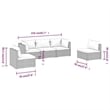 vidaXL 5 Piece Garden Lounge Set in Black