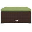 vidaXL 12 Piece Steel Garden Lounge Set in Brown