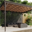 vidaXL 9 Piece Steel Small Garden Lounge Set in Gray/Anthracite