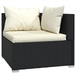 vidaXL 13 Piece Poly Rattan Garden Lounge Set in Black