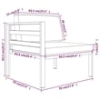 vidaXL 8 Piece Aluminum Large Garden Lounge Set in Anthracite