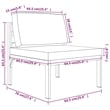 vidaXL 6 Piece Aluminum Standard Garden Lounge Set in Anthracite