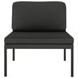 vidaXL 6 Piece Aluminum Standard Garden Lounge Set in Anthracite