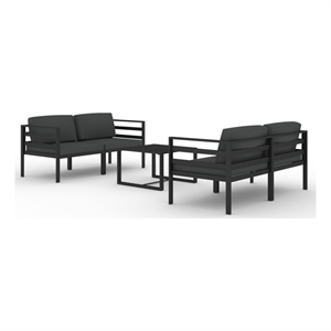 vidaXL 5 Piece Medium Lounge Set in Anthracite
