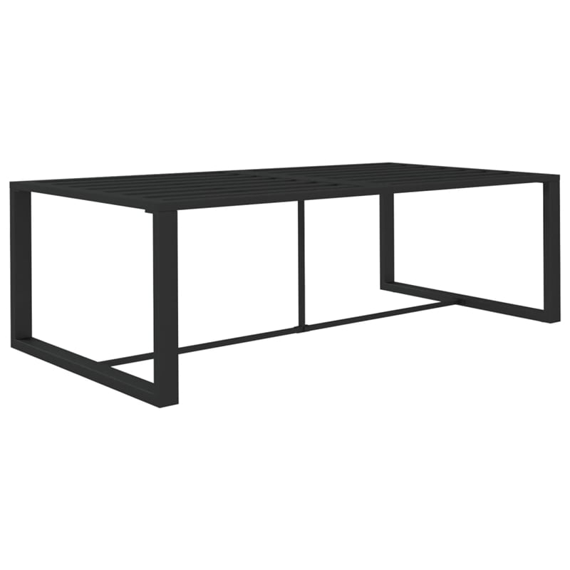 vidaXL 7 Piece Aluminum Garden Lounge Set in Anthracite