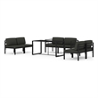 vidaXL 7 Piece Aluminum Large Garden Lounge Set in Anthracite