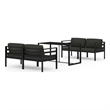 vidaXL 5 Piece Aluminum Garden Lounge Set in Anthracite