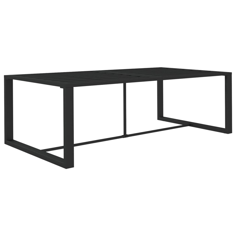 vidaXL 7 Piece Aluminum Large Garden Lounge Set in Anthracite
