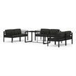 vidaXL 7 Piece Aluminum Large Garden Lounge Set in Anthracite