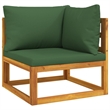 vidaXL 5 Piece Solid Acacia Wood Garden Lounge Set in Green