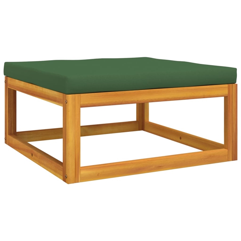 vidaXL 5 Piece Solid Acacia Wood Garden Lounge Set in Green