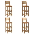 vidaXL 5 Piece Solid Acacia Wood Medium Bar Set in Natural