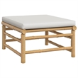 vidaXL 5 Piece Bamboo Medium Garden Lounge Set in Gray
