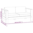 vidaXL 5 Piece Solid Acacia Wood Garden Lounge Set in Gray